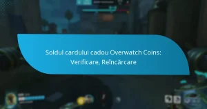 Soldul cardului cadou Overwatch Coins: Verificare, Reîncărcare